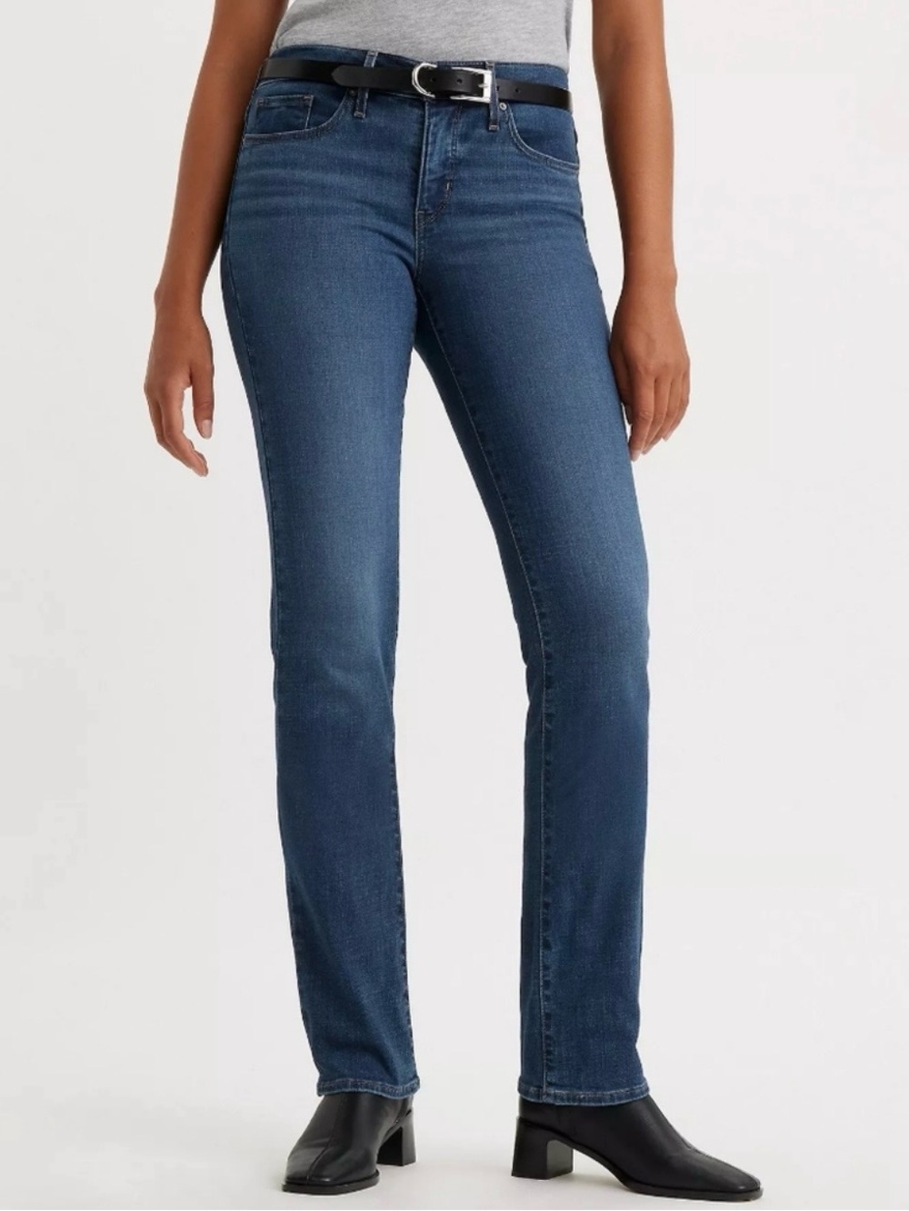 WOMENS LEVI’S 314 SHAPING STRAIGHT MID-RISE JEANS SIZE 30